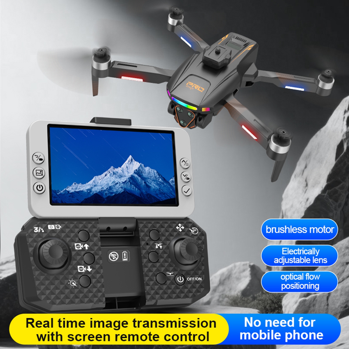 Drone Cinematic - Drone with Camera for Adults, Foldable