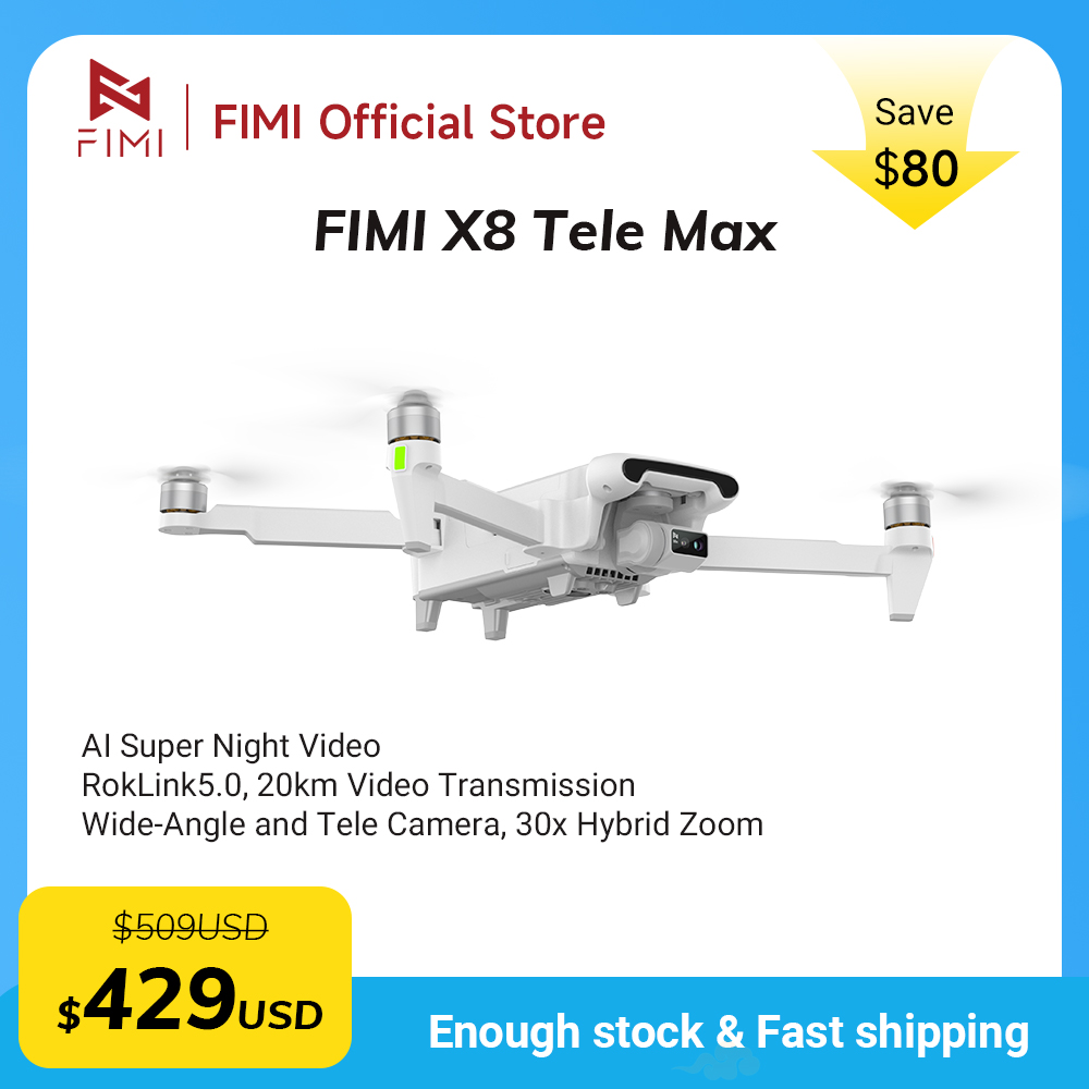 FIMI X8 Tele Max new drone Wid – обзор и цена Drone Thermal Imaging