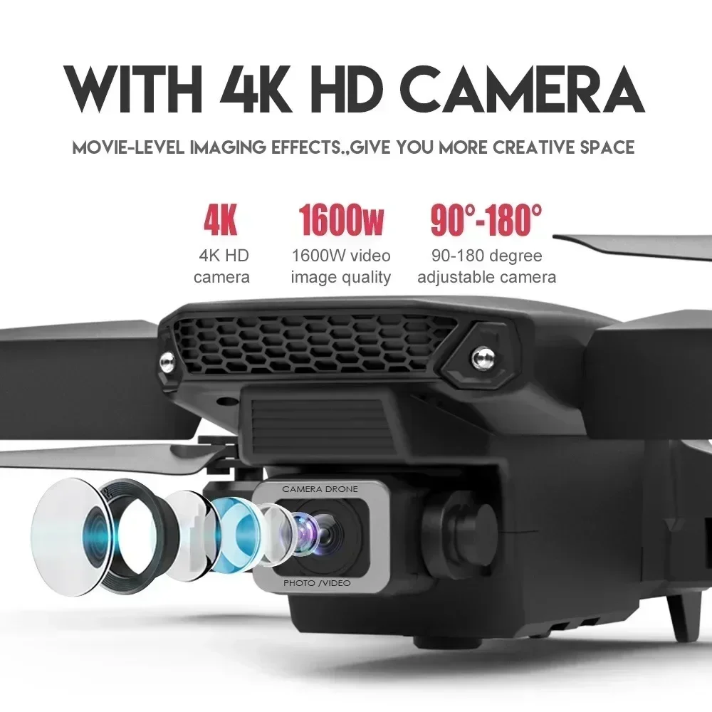E88 Pro WIFI FPV Drone Wide An – обзор и цена Drone Lidar