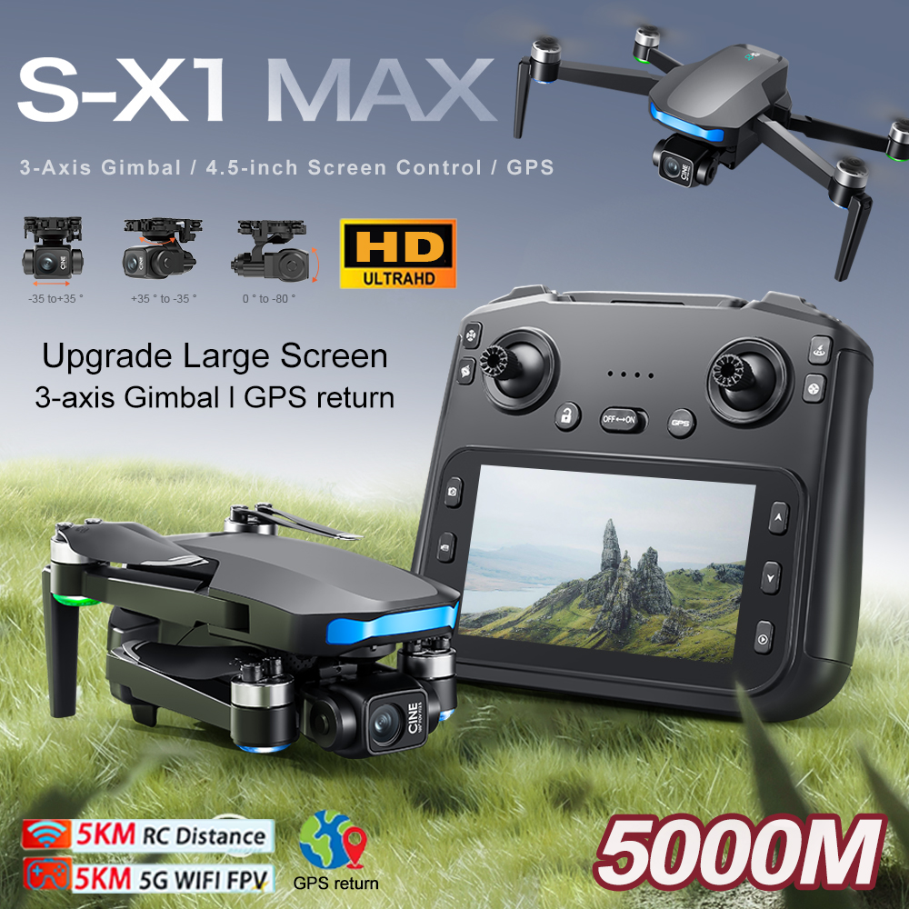 New S-X1 MAX Drone GPS 8K Prof – обзор и цена Drone Lidar