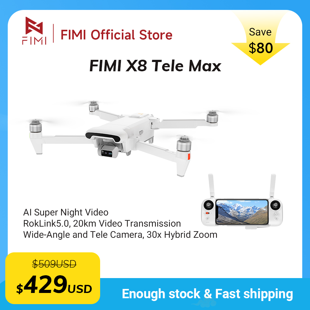 FIMI X8 Tele Max drone 1/2-inc – обзор и цена Drone Thermal Imaging